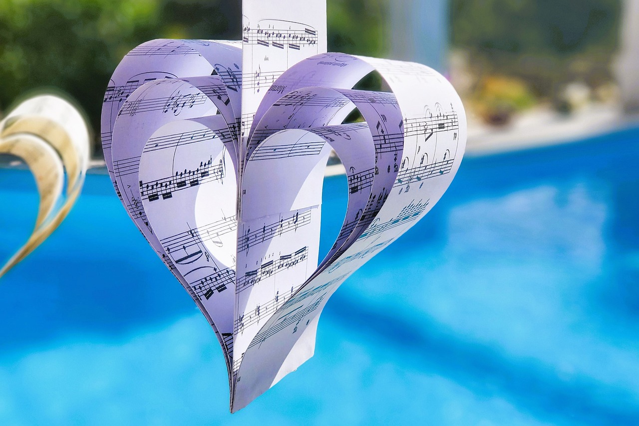 Sheet music heart
